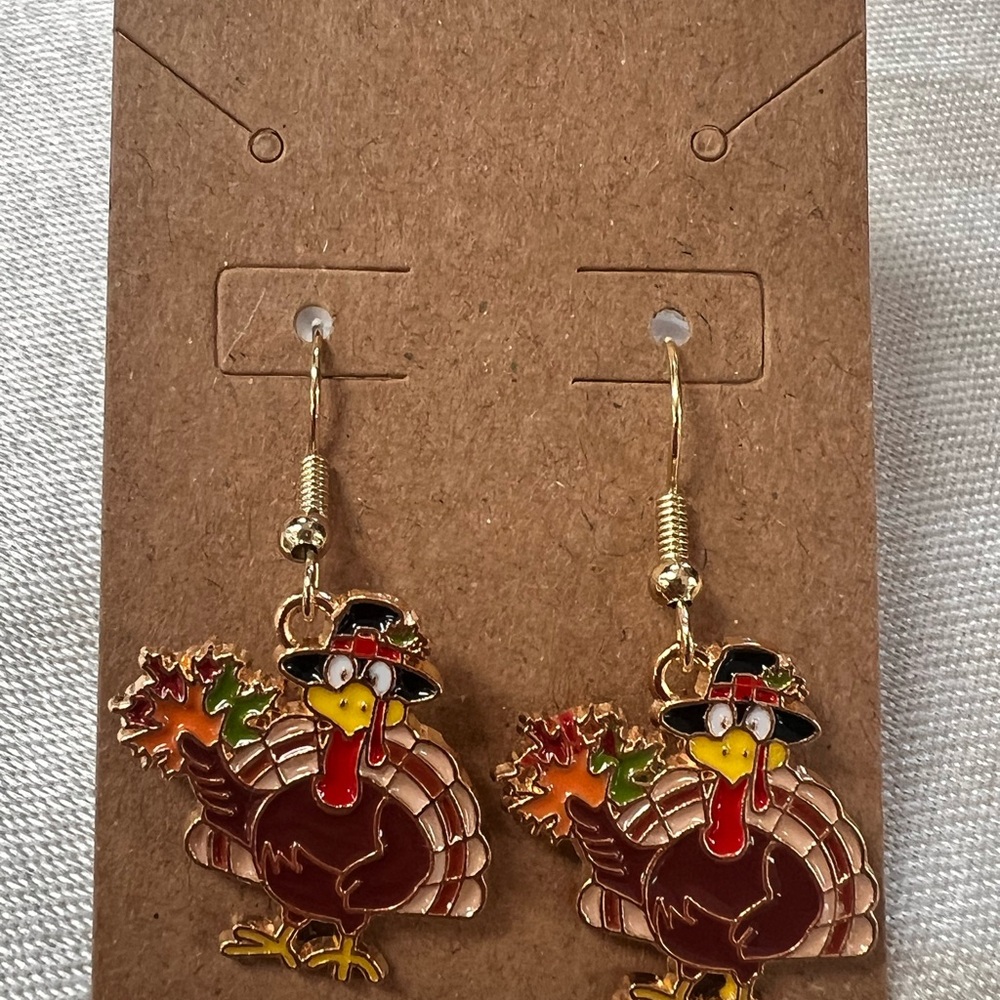 Thanksgiving Turkey Earrings